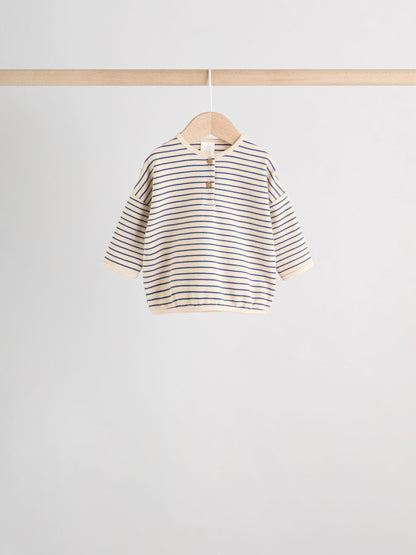 Blue Stripe Baby Long Sleeve T-Shirts 4 Pack (0mths-2yrs) image 5