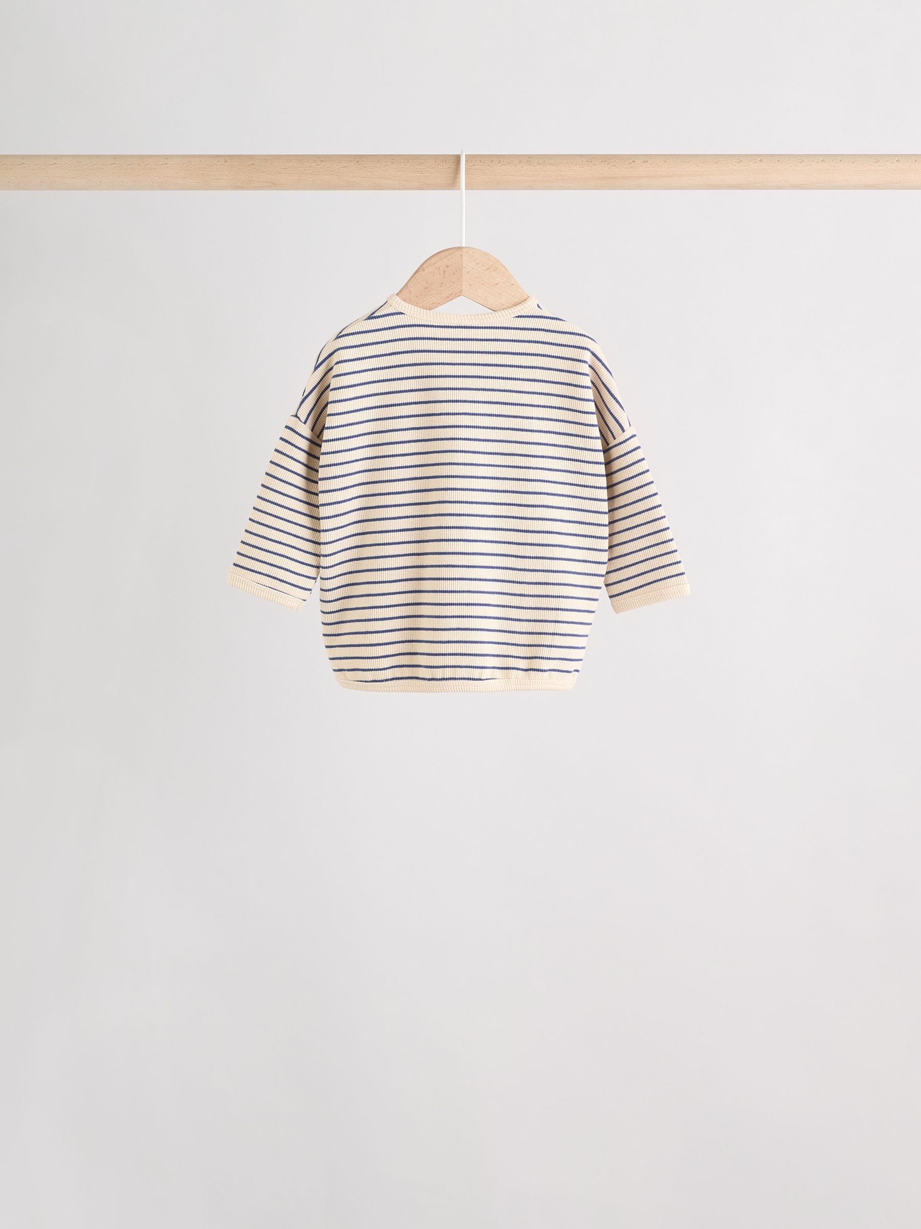 Blue Stripe Baby Long Sleeve T-Shirts 4 Pack (0mths-2yrs) image 6
