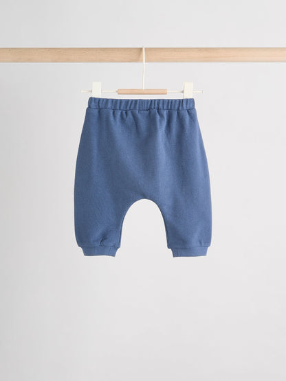 Blue/Neutral Joggers Baby 3 Pack (0mths-2yrs) image 3