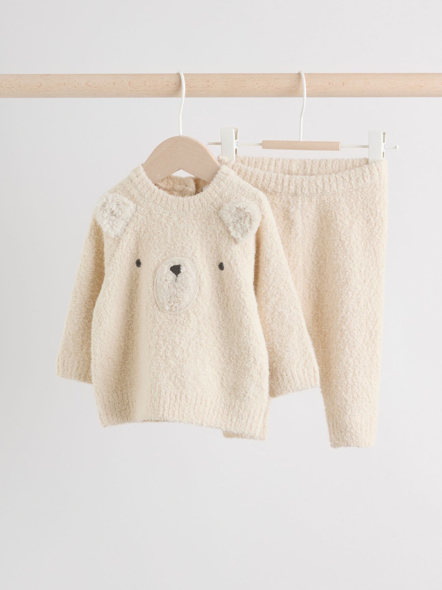 Neutral Bear Baby Knitted Jumper and Leggings Set (0mths-2yrs)