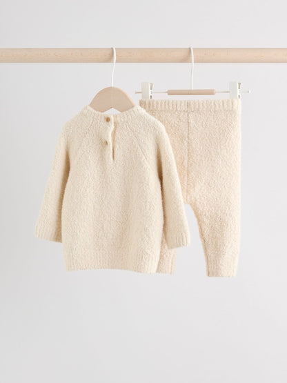 Neutral Bear Baby Knitted Jumper and Leggings Set (0mths-2yrs)