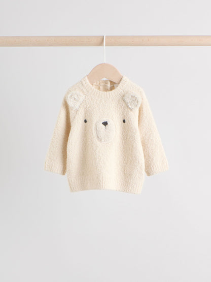 Neutral Bear Knitted Top and Leggings Set (0mths-2yrs) image 6