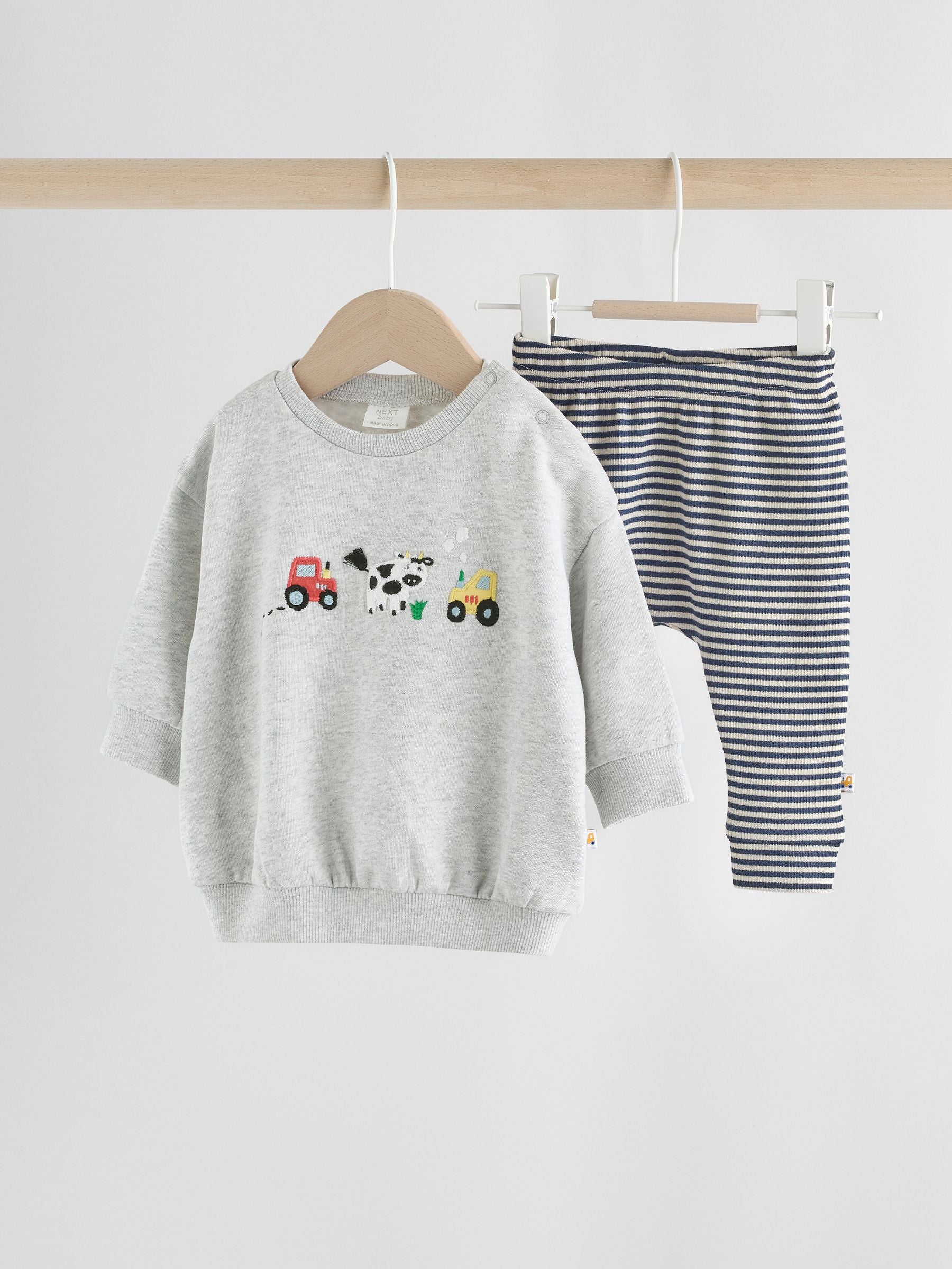 Dsiney Kidz - Grey Farm Character Baby Sweatshirt and Leggings Set (0mths-3yrs) image 6