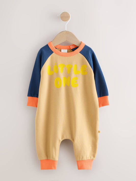 Multi Colourblock Baby Sweat Romper (0mths-3yrs) image 1