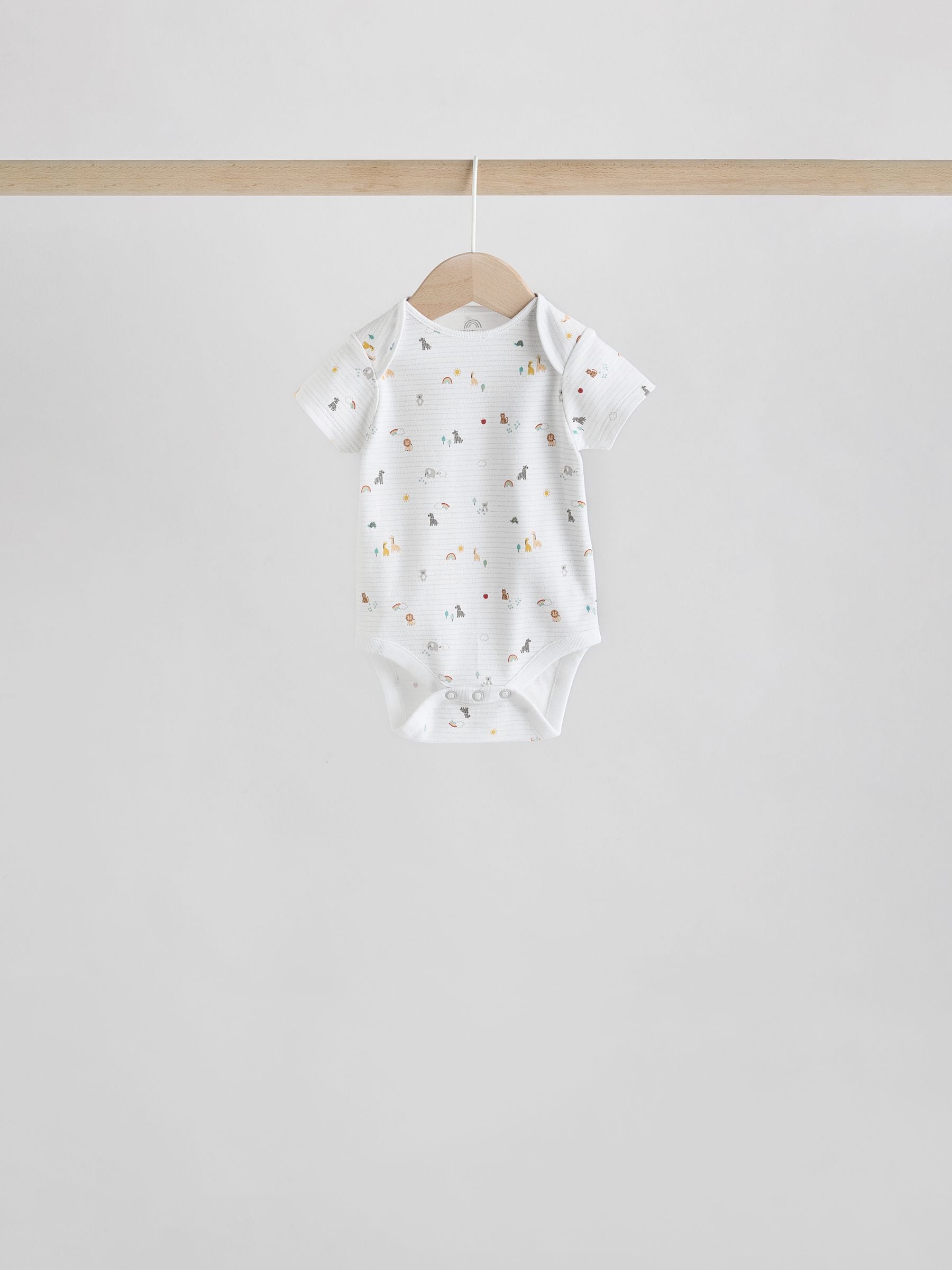 White Character 5 Pack Baby Short Sleeve Bodysuits image 2