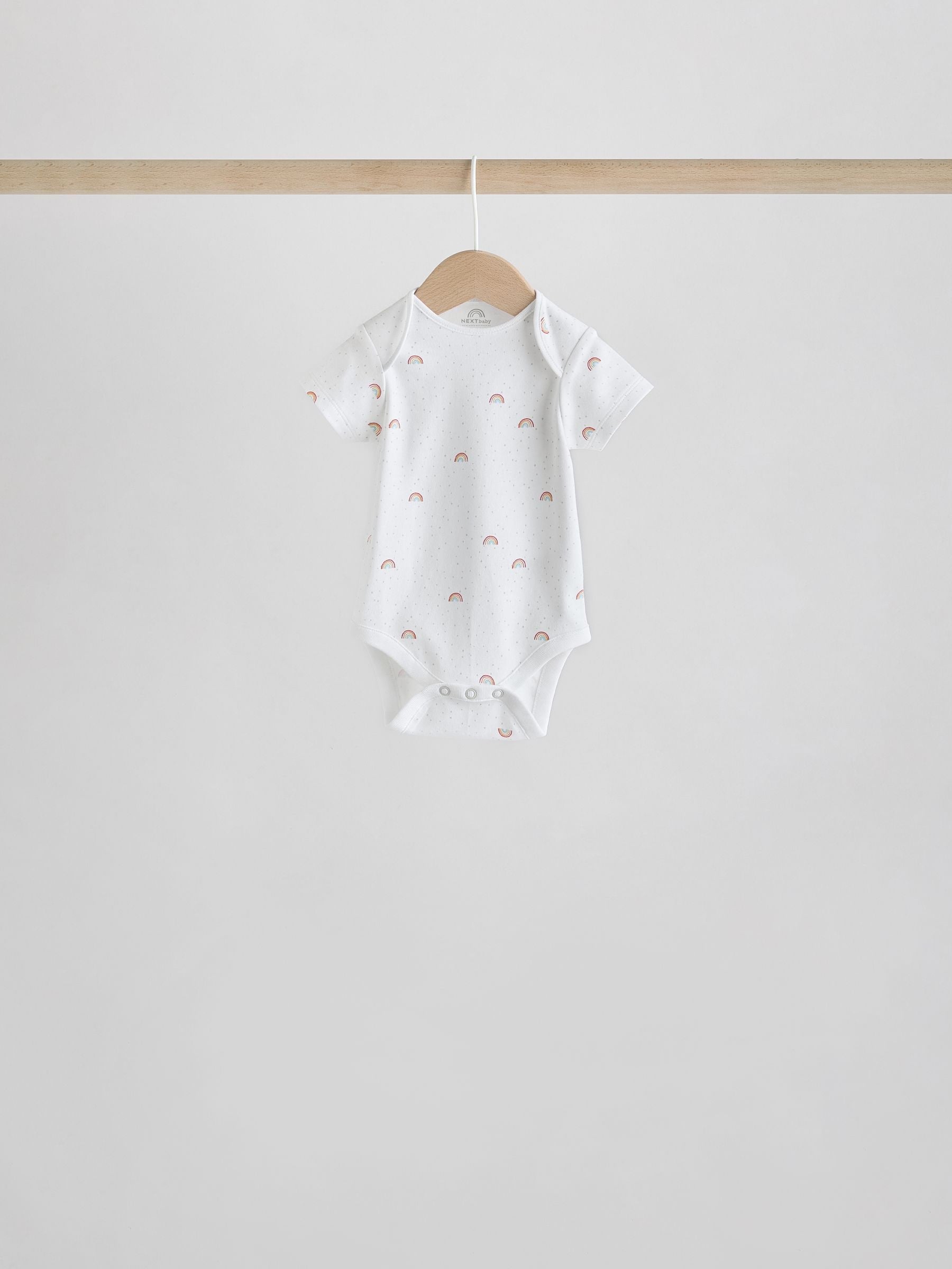 White Character 5 Pack Baby Short Sleeve Bodysuits image 3