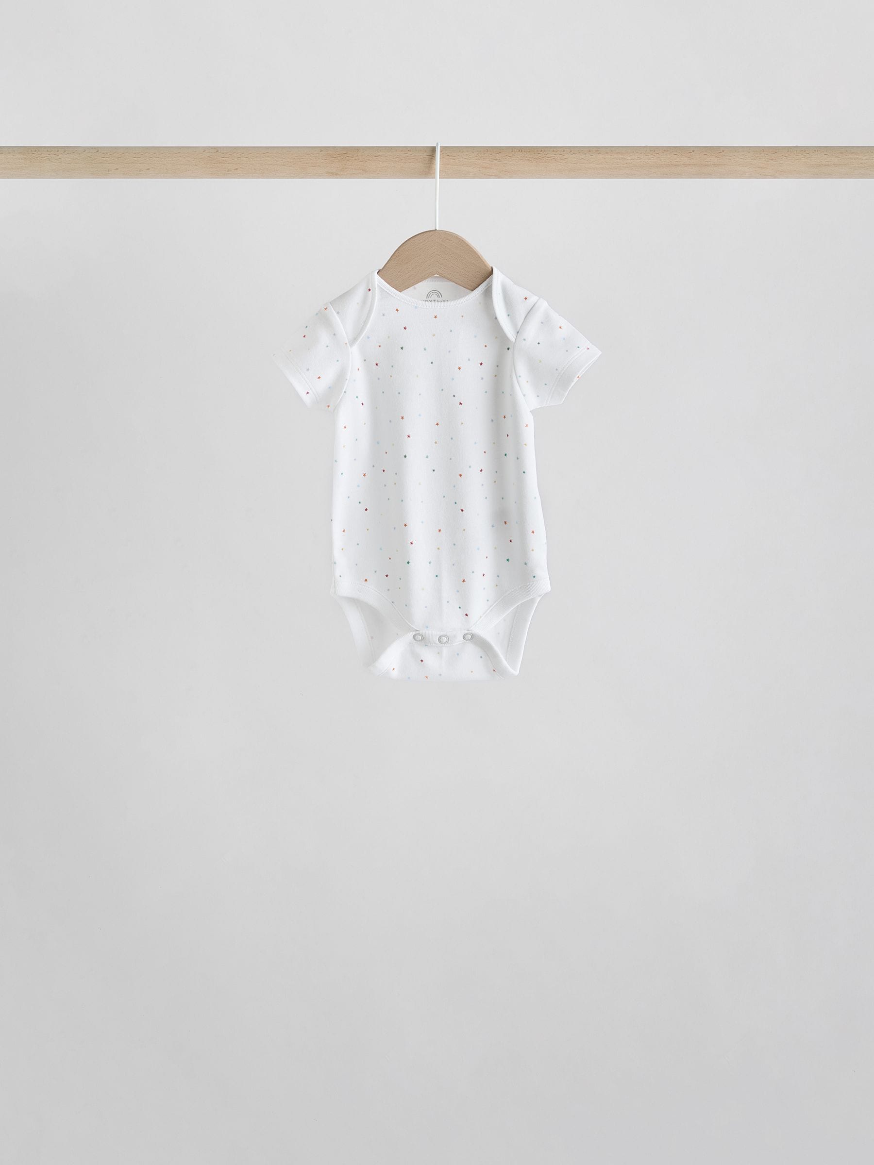 White Character 5 Pack Baby Short Sleeve Bodysuits image 6
