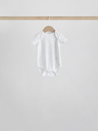 White Character 5 Pack Baby Short Sleeve Bodysuits image 6