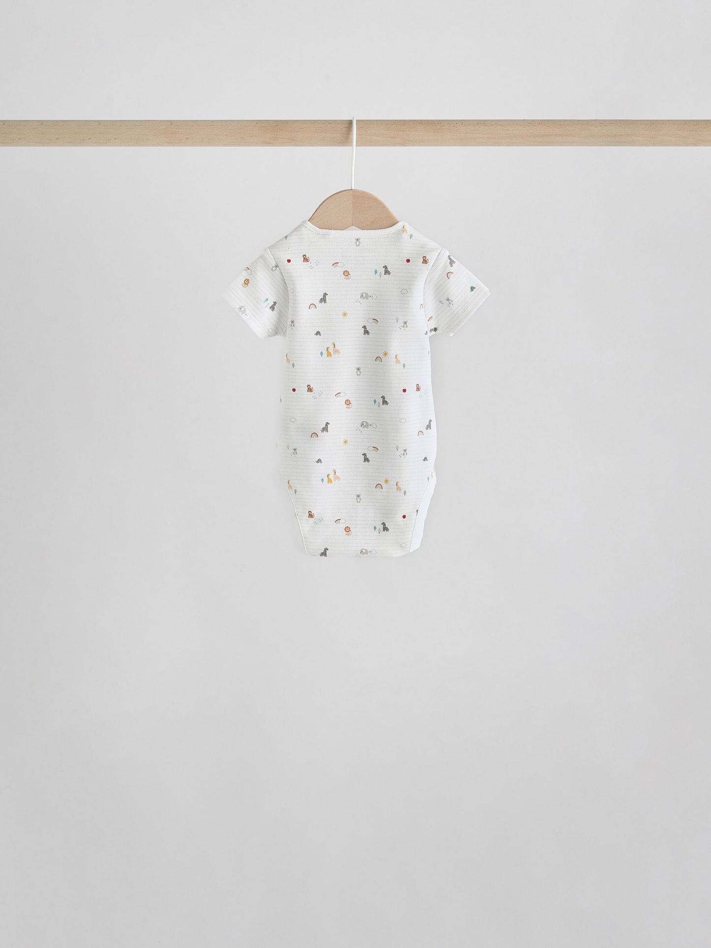 White Character 5 Pack Baby Short Sleeve Bodysuits image 8
