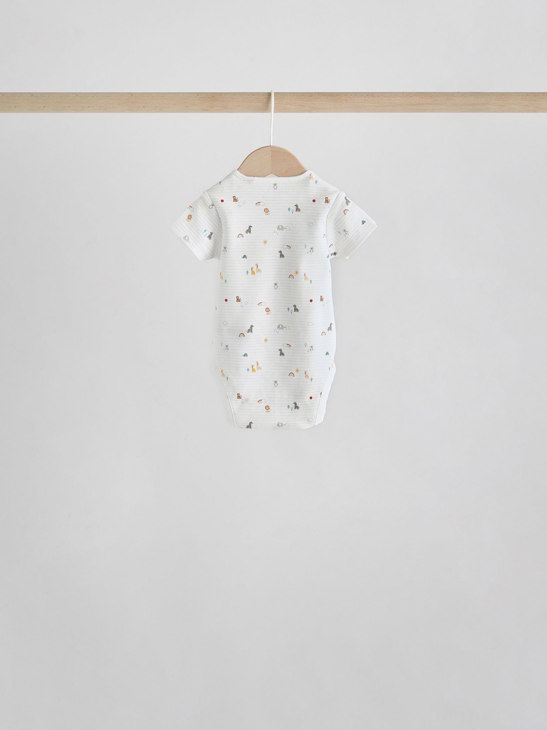 White Character 5 Pack Baby Short Sleeve Bodysuits image 8