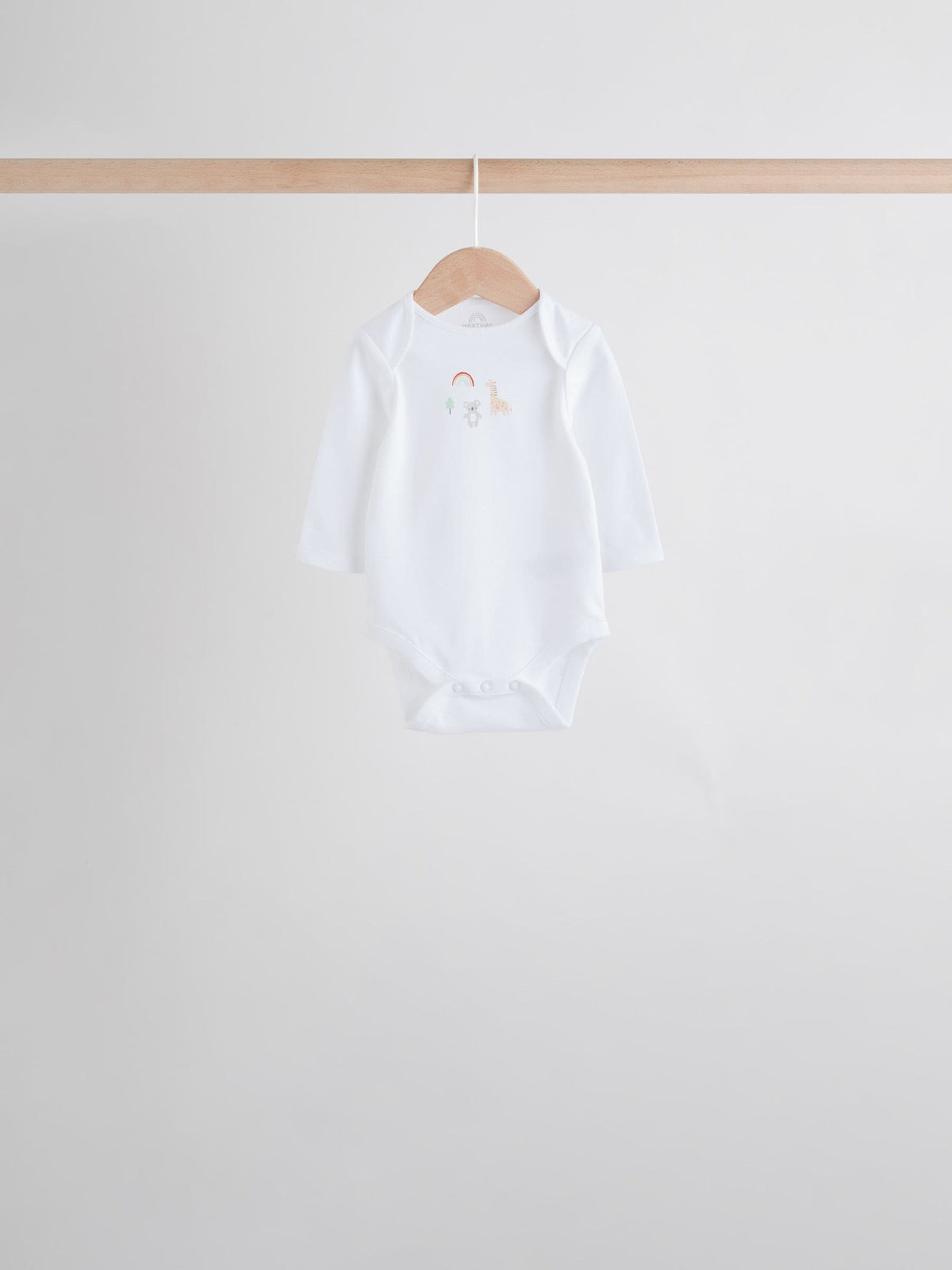 Dsiney Kidz - White Character 7 Pack Long Sleeve 100% Cotton Baby Bodysuits image 3