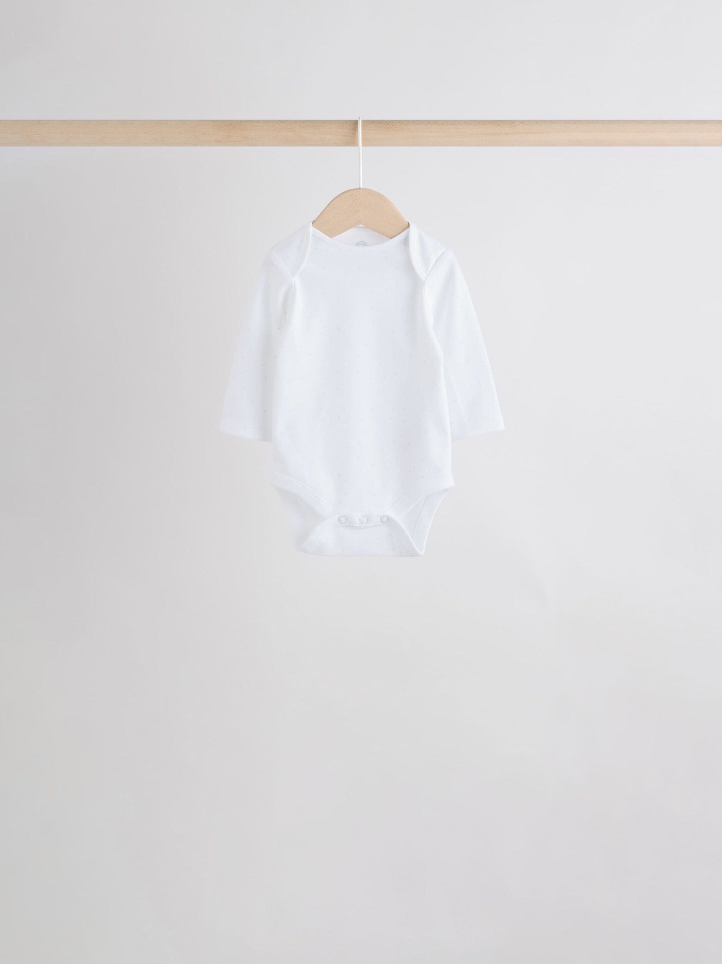 White Character 7 Pack Long Sleeve 100% Cotton Baby Bodysuits image 4
