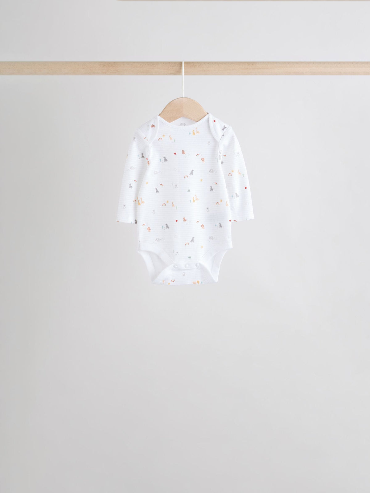 Dsiney Kidz - White Character 7 Pack Long Sleeve 100% Cotton Baby Bodysuits image 7