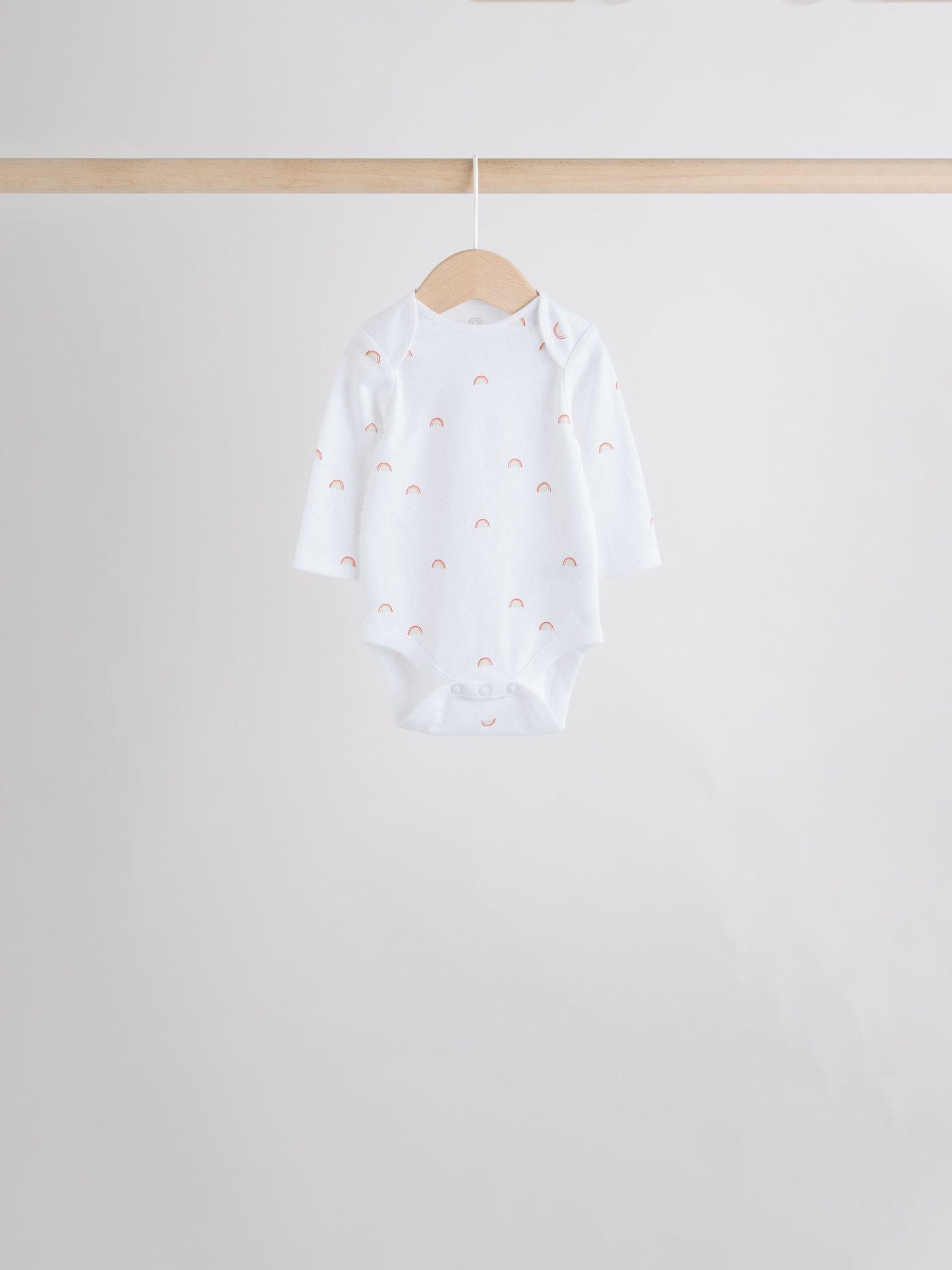 White Character 7 Pack Long Sleeve 100% Cotton Baby Bodysuits image 8