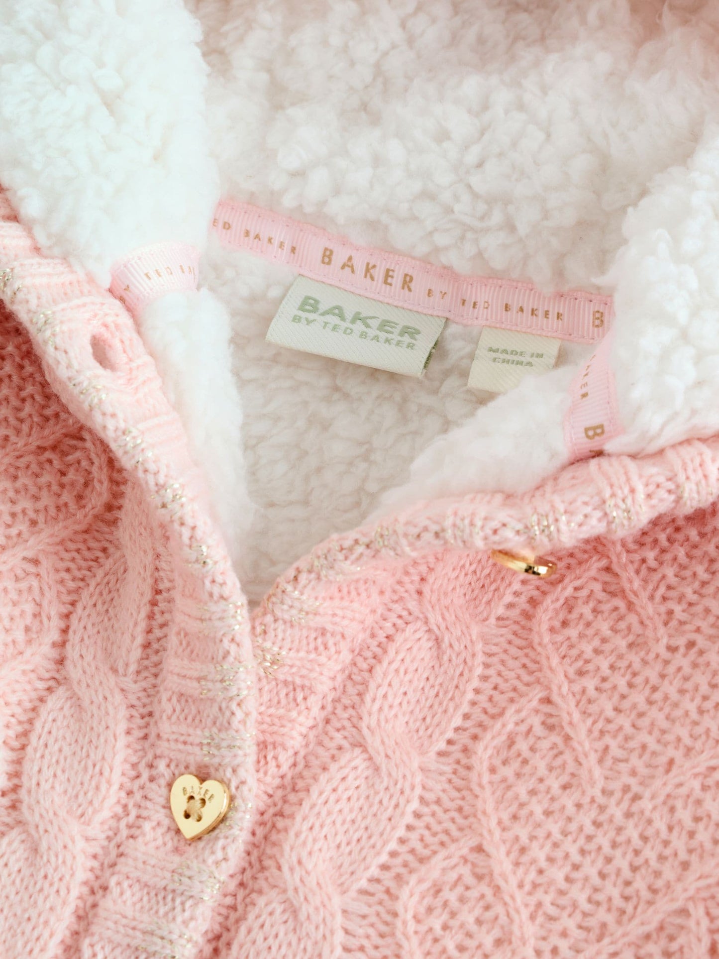 Baker by Ted Baker Knitted Bow Detail Coatigan image 7