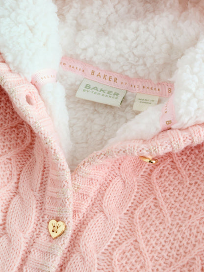 Baker by Ted Baker Knitted Bow Detail Coatigan image 7
