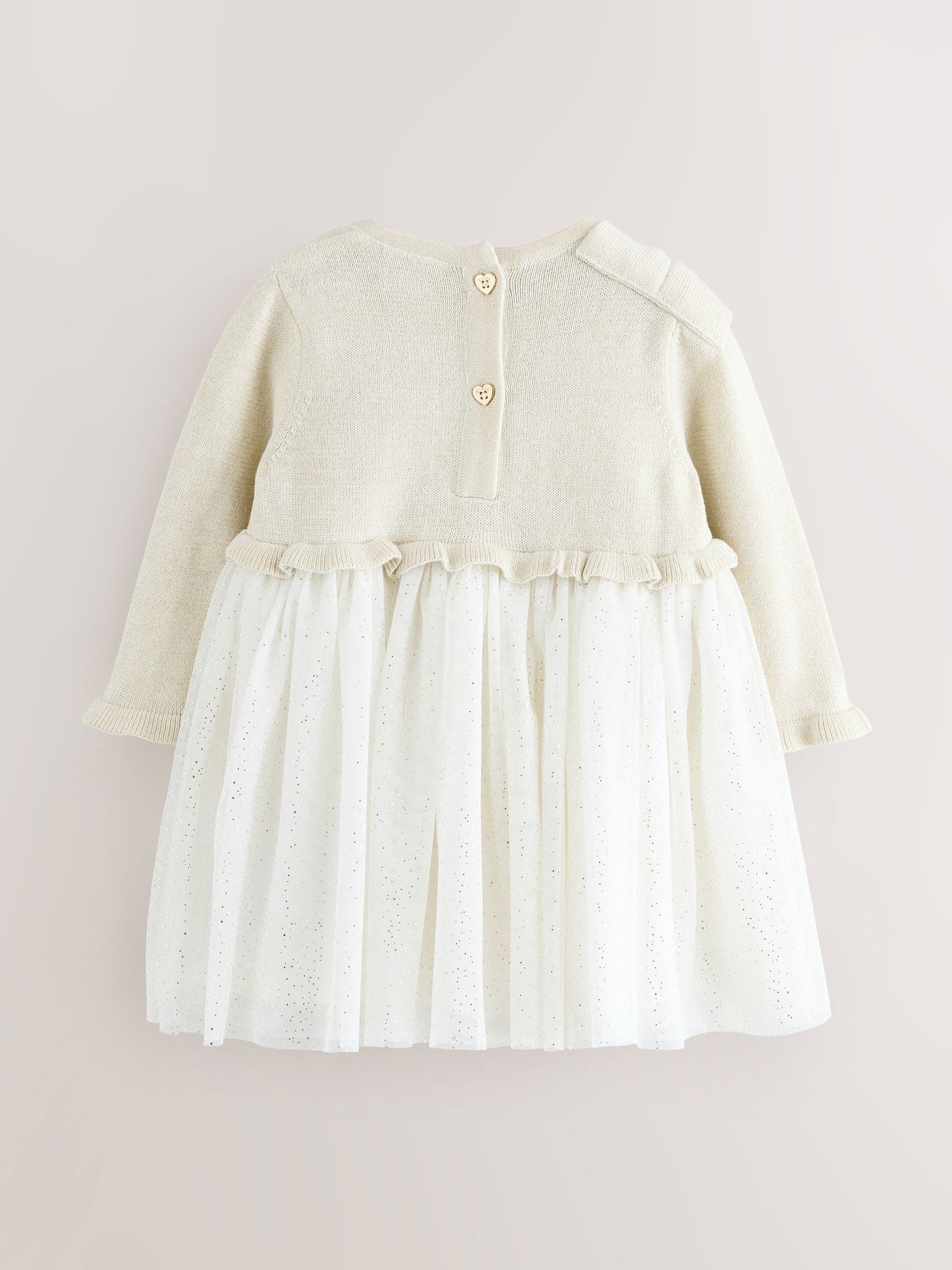 Baker by Ted Baker Knitted Glitter Mesh Mockable Dress