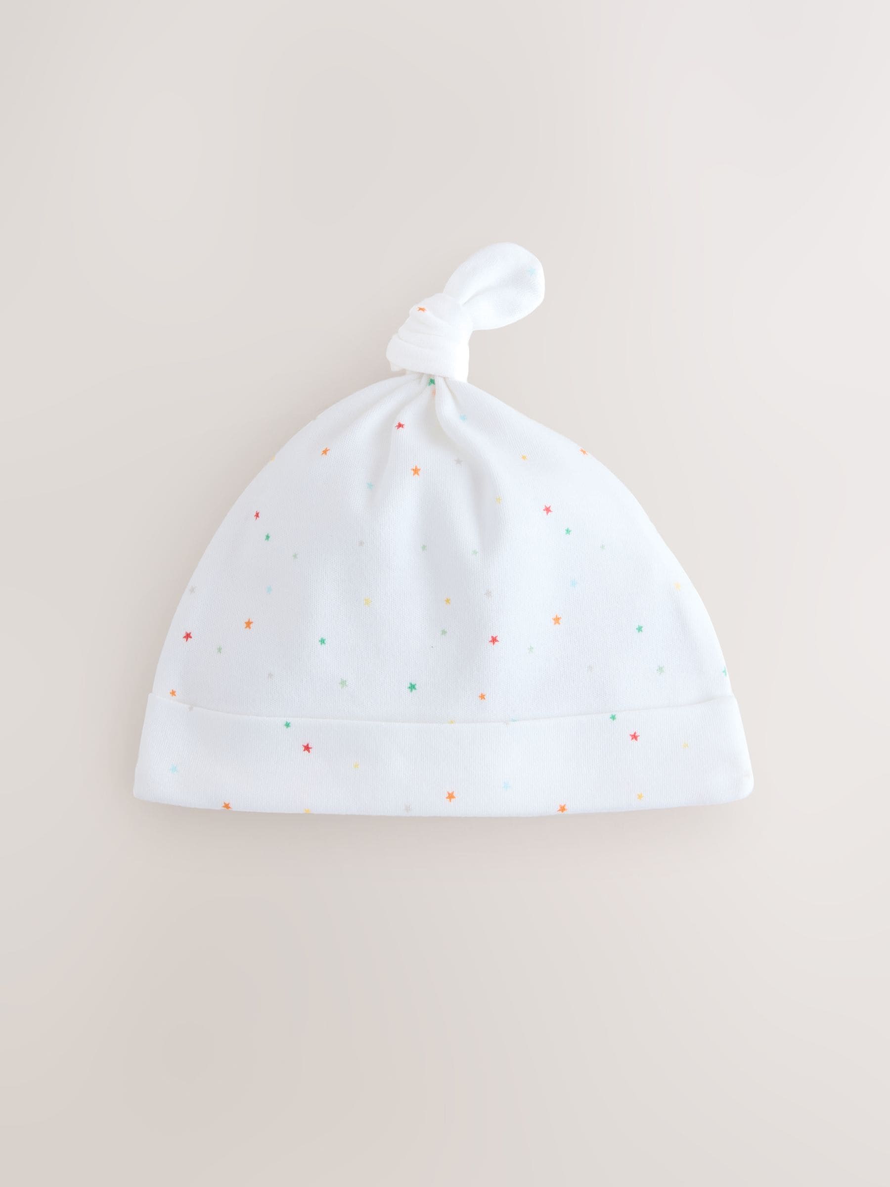 White Baby Tie Top Hats 3 Pack (0-12mths) image 3