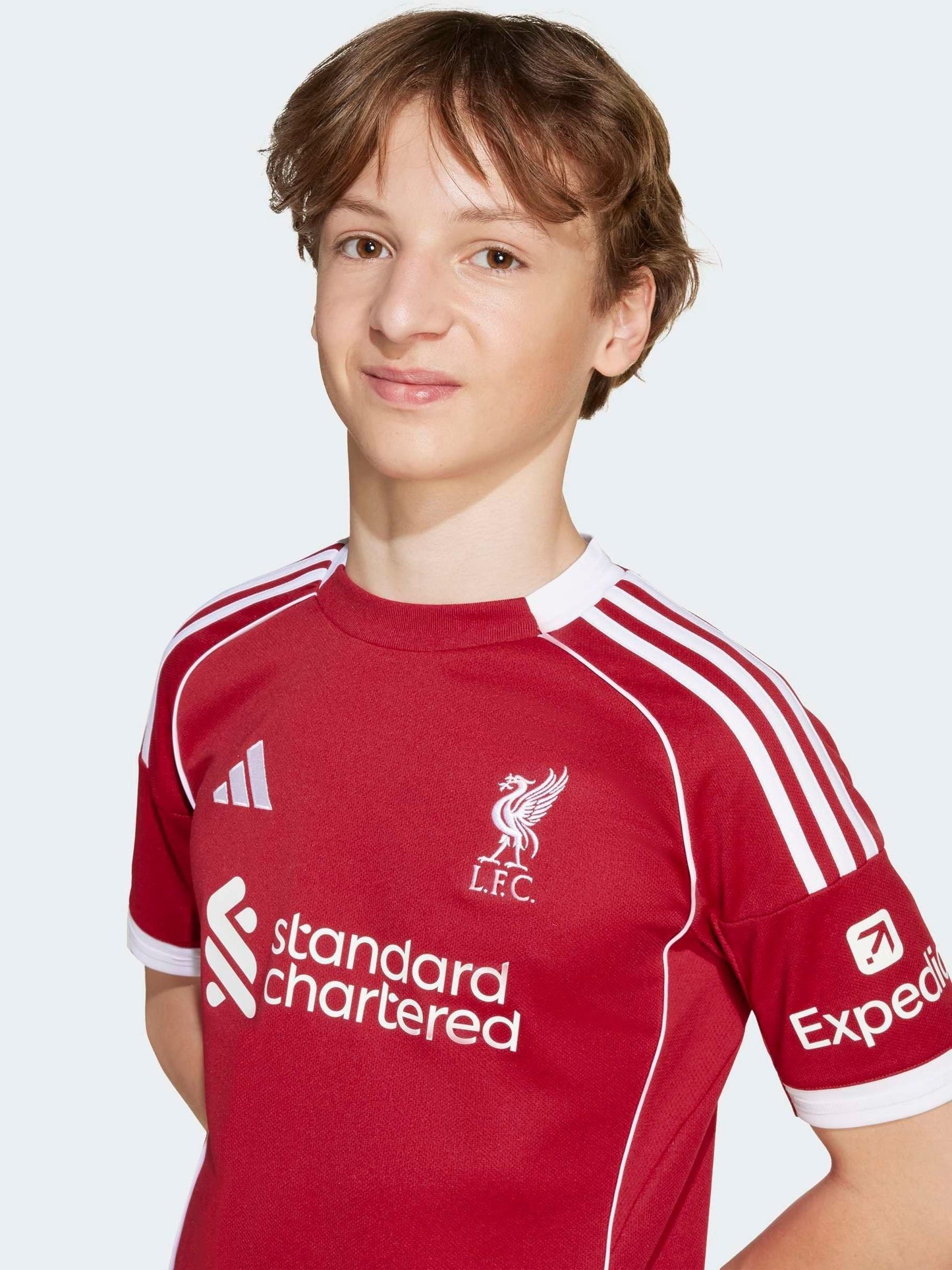 Dsiney Kidz - adidas Bright Red Kids Liverpool FC 25/26 Home Jersey image 4