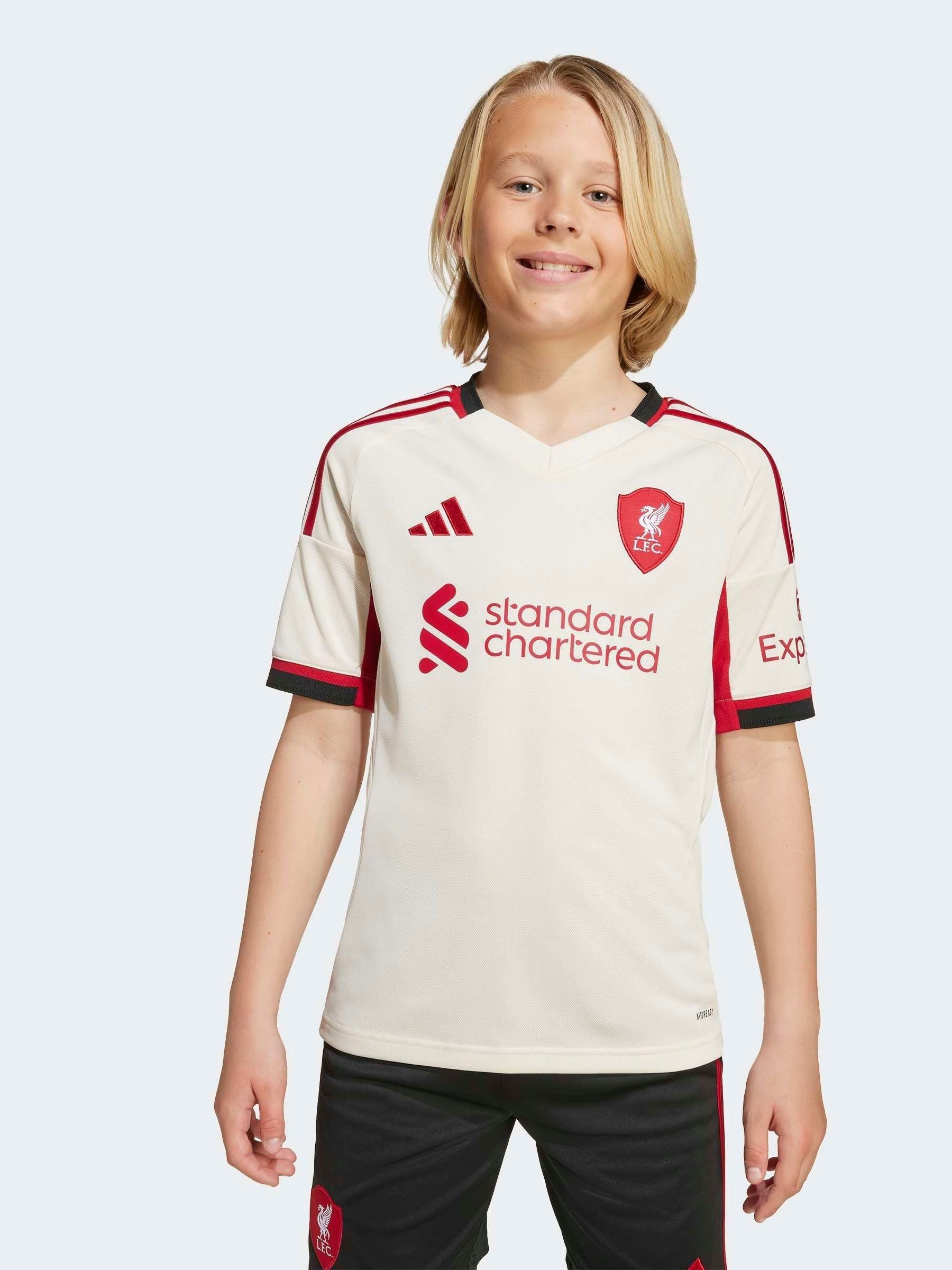 Dsiney Kidz - adidas White Kids Liverpool FC 25/26 Away Jersey image 1