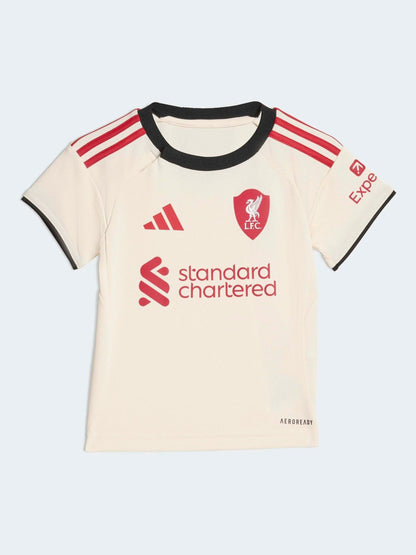Dsiney Kidz - adidas White/Black Baby Kids Liverpool FC 25/26 Away Kit image 3