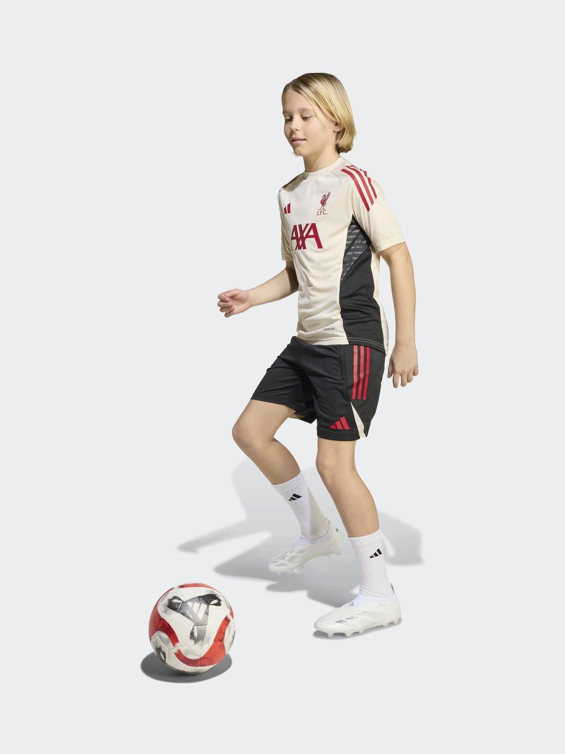 Dsiney Kidz - adidas White Kids Liverpool FC Tiro 25 Competition Training Jersey image 3