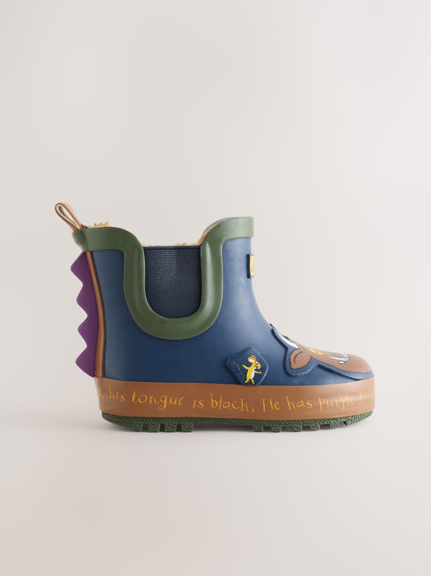 Navy Gruffalo Warm Lined Ankle Wellies image 2