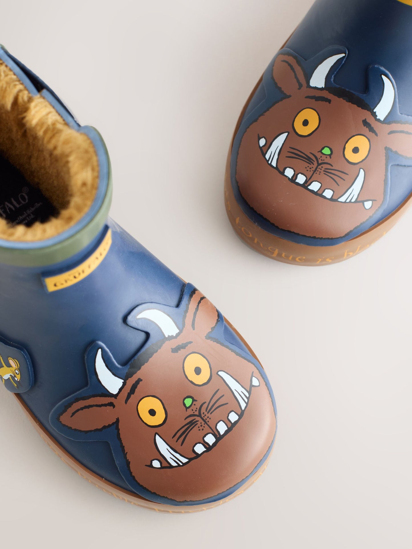 Navy Gruffalo Warm Lined Ankle Wellies image 3