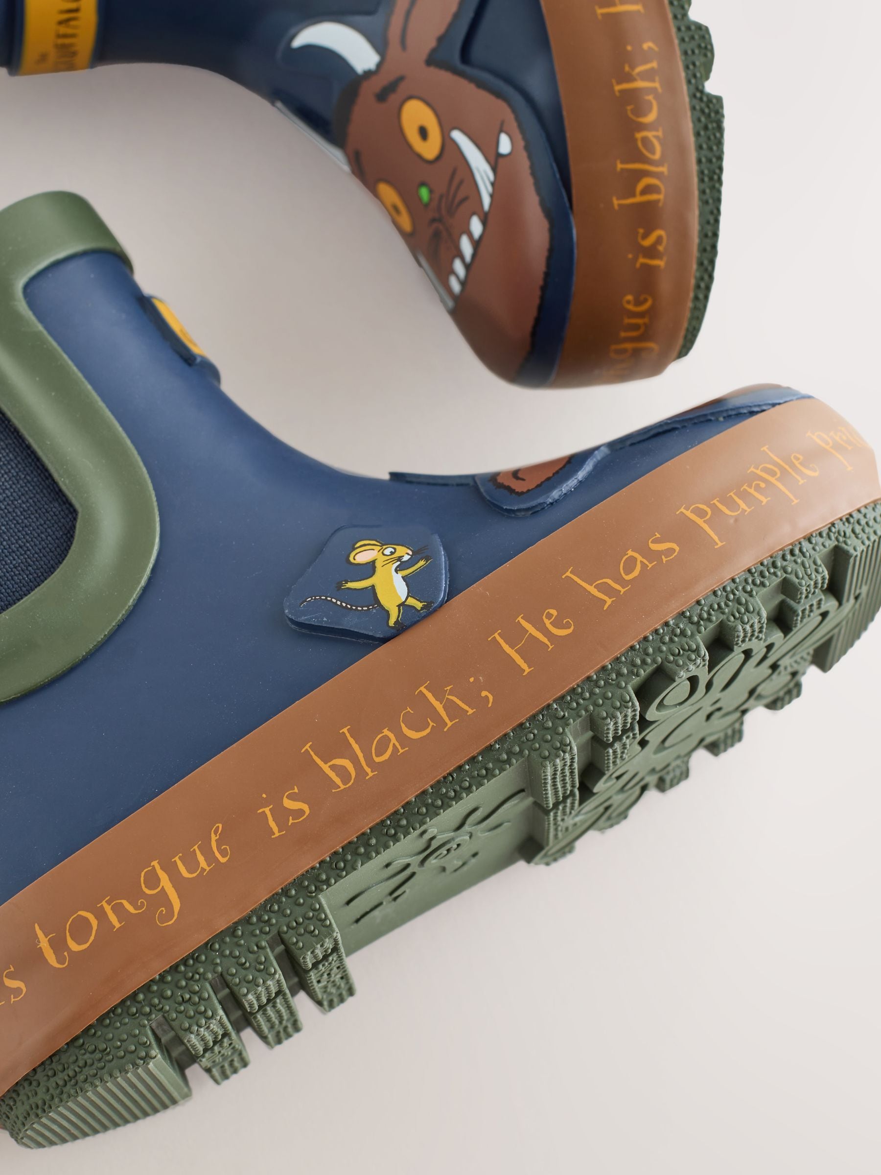 Navy Gruffalo Warm Lined Ankle Wellies image 5