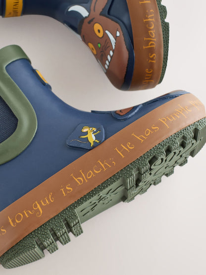Navy Gruffalo Warm Lined Ankle Wellies image 5
