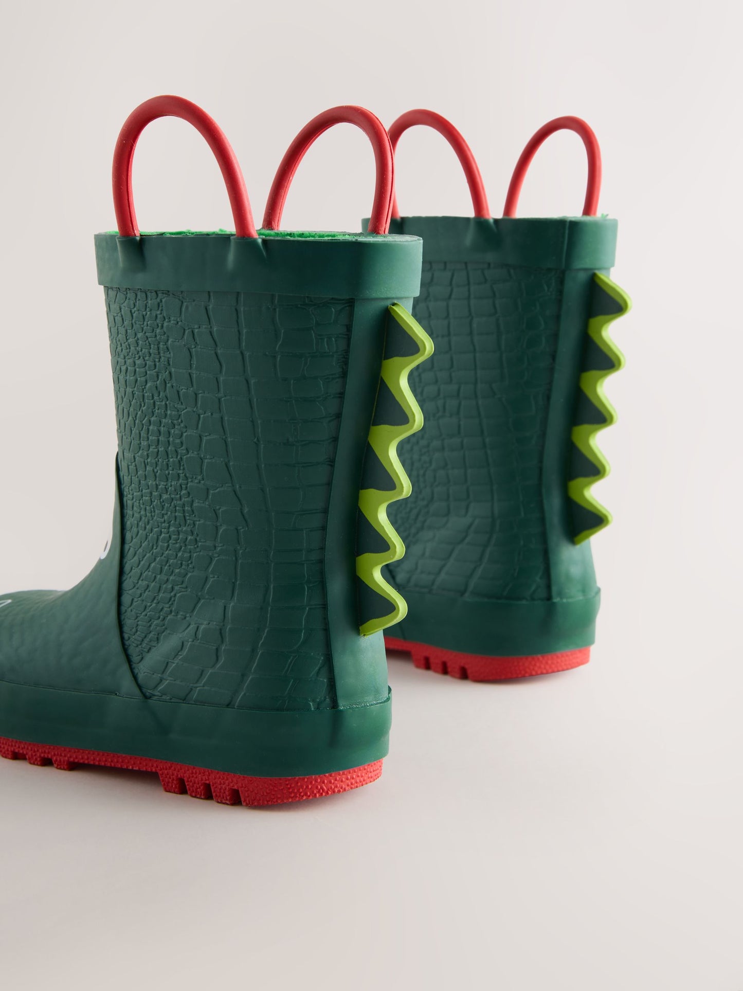 Green Crocodile Handle Pull On Wellies image 4
