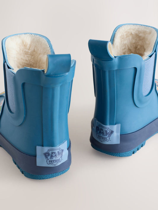 Blue Paw Patrol Warm Lined Ankle Wellies image 2