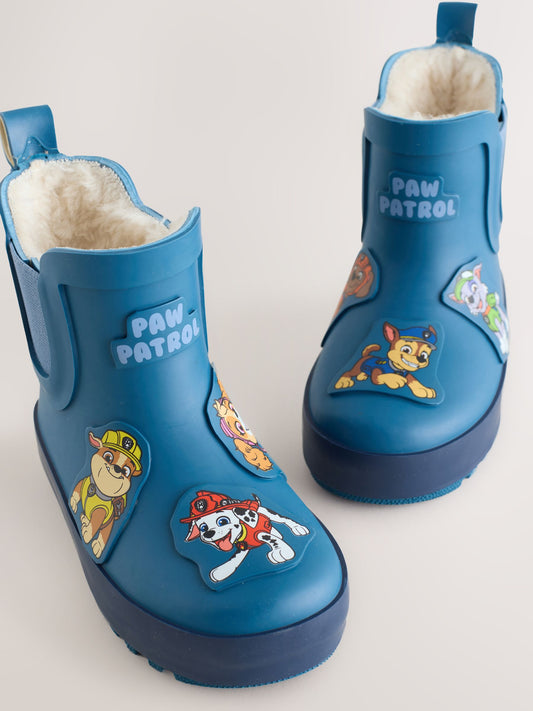 Blue Paw Patrol Warm Lined Ankle Wellies image 1