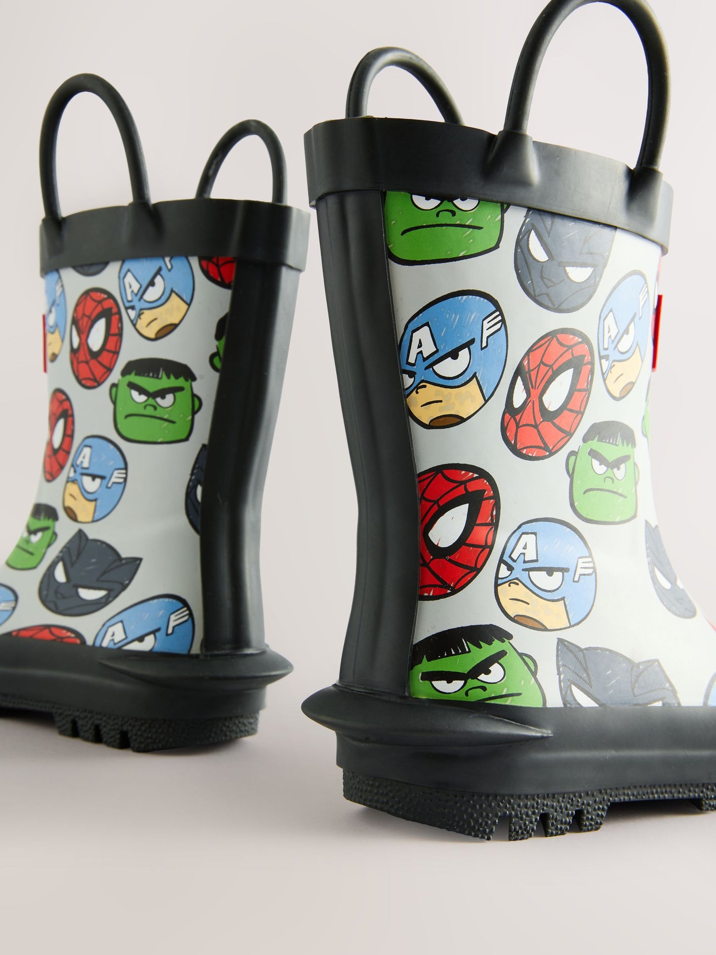 Dsiney Kidz - Grey Marvel Handle Pull On Wellies image 5