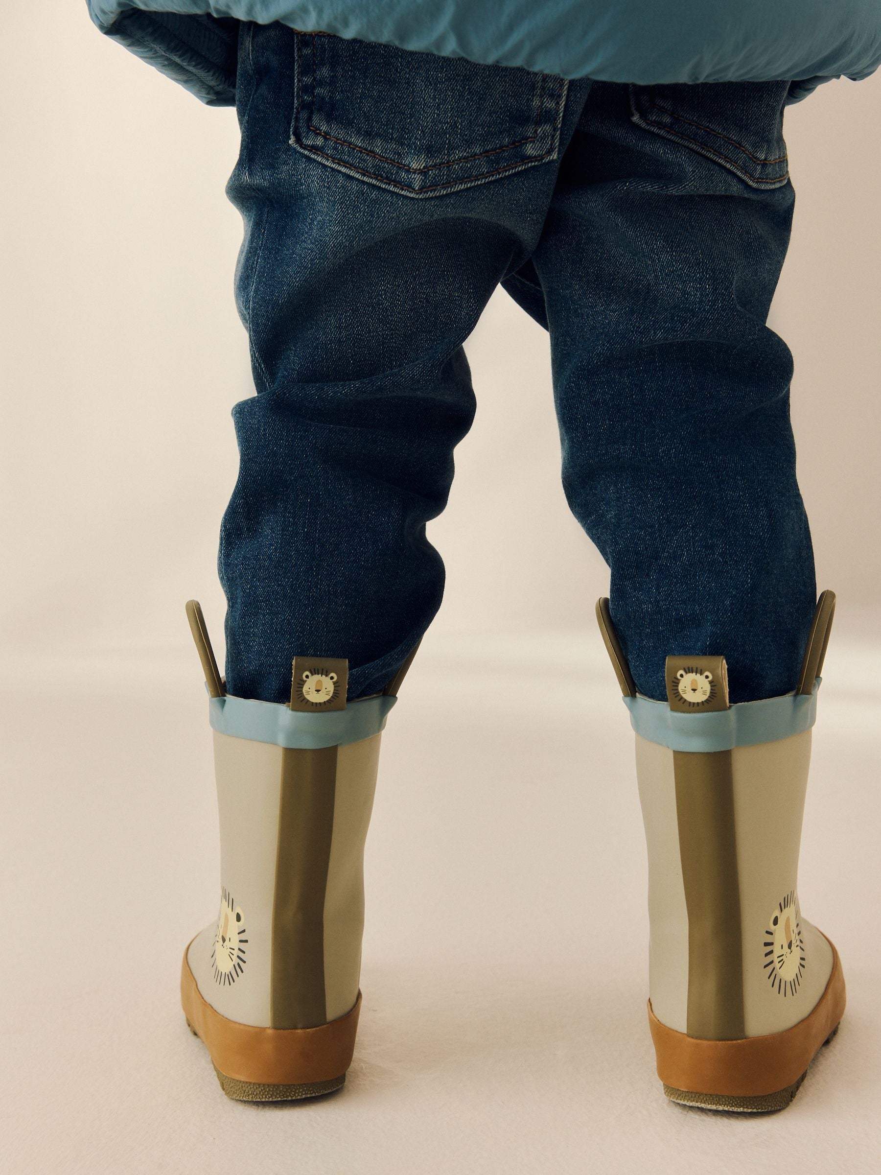 Neutral Lion Handle Pull On Wellies image 3