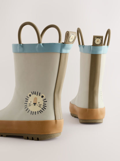 Neutral Lion Handle Pull On Wellies image 7
