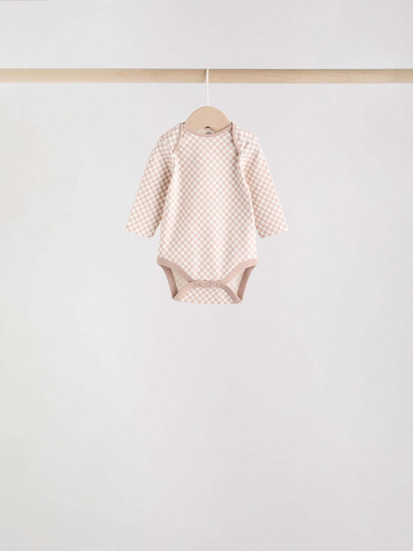Blue Baby Long Sleeve Bodysuits 5 Pack image 4
