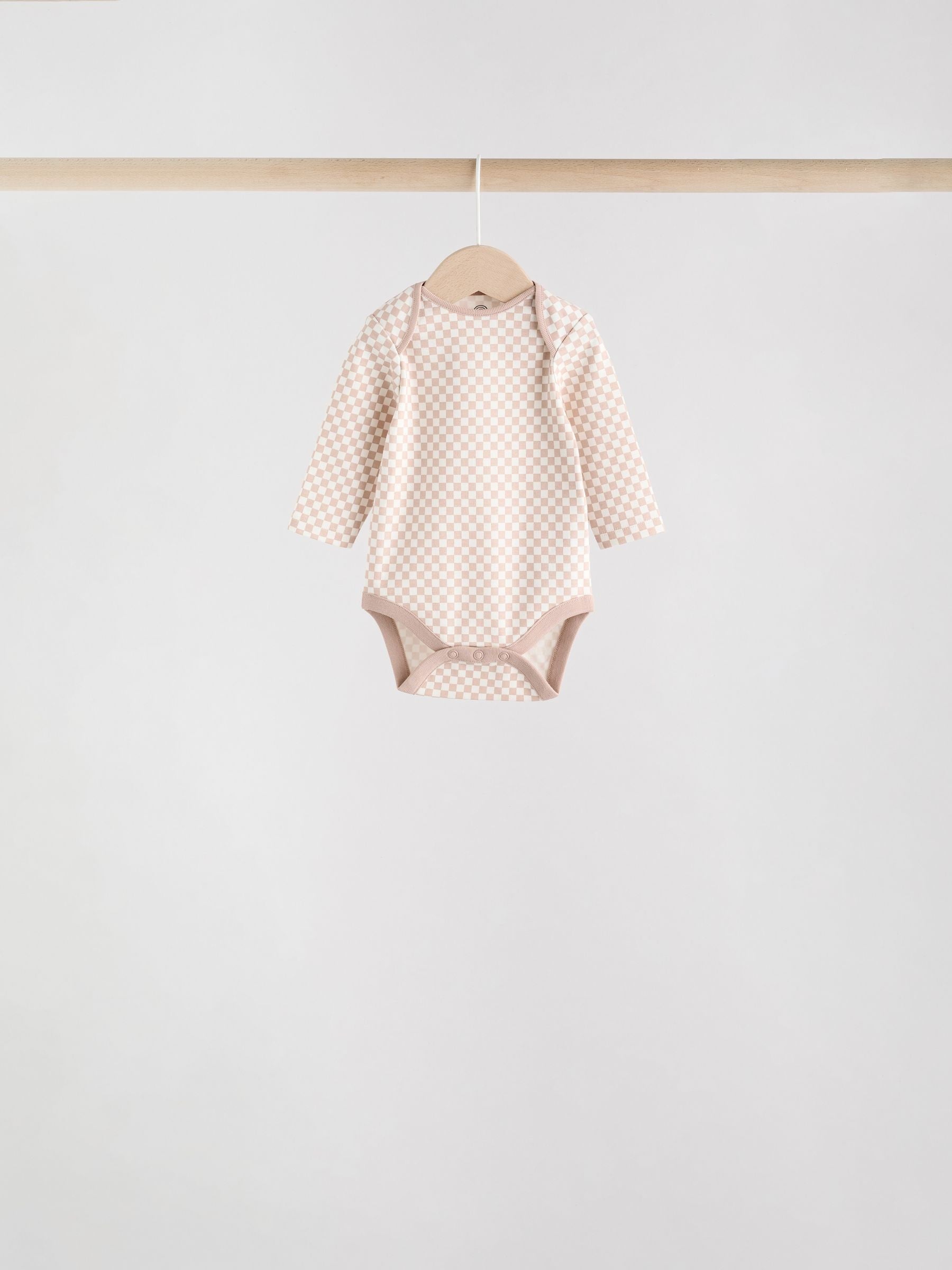 Blue Baby Long Sleeve Bodysuits 5 Pack image 4