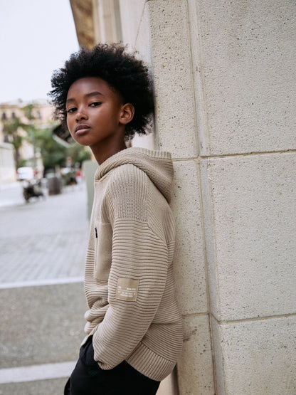 Dsiney Kidz - Neutral Utility Knitted Hoodie (3-16yrs) image 1