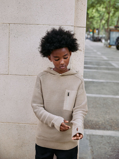 Dsiney Kidz - Neutral Utility Knitted Hoodie (3-16yrs) image 5
