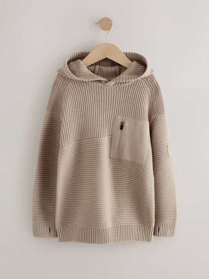 Dsiney Kidz - Neutral Utility Knitted Hoodie (3-16yrs) image 7