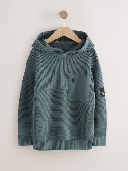 Dsiney Kidz - Blue Utility Knitted Hoodie (3-16yrs) image 6