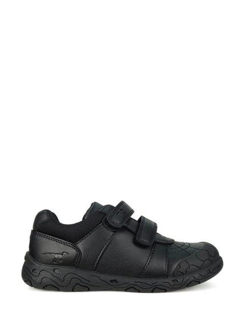 Toezone Black Dex Dinosaur Print School Shoes image 1