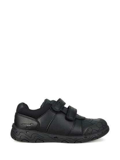 Toezone Black Dex Dinosaur Print School Shoes image 1