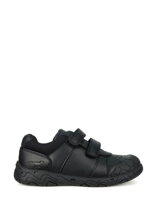 Toezone Black Dex Dinosaur Print School Shoes image 1
