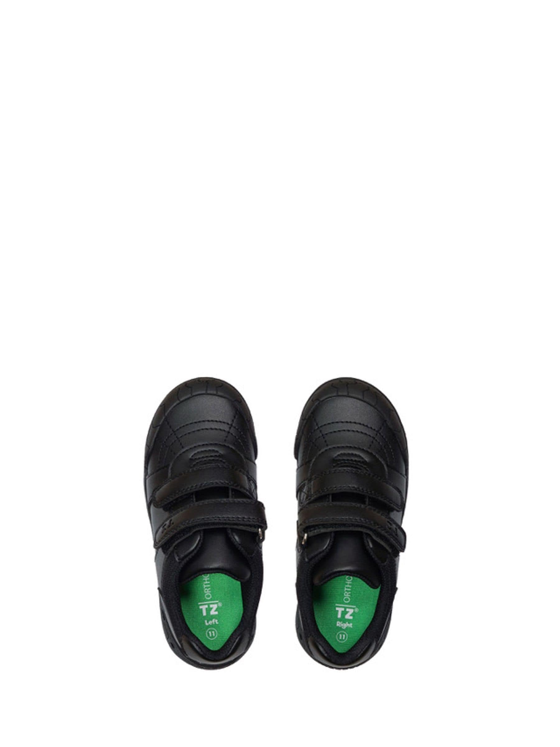 Toezone Black Dex Dinosaur Print School Shoes image 3