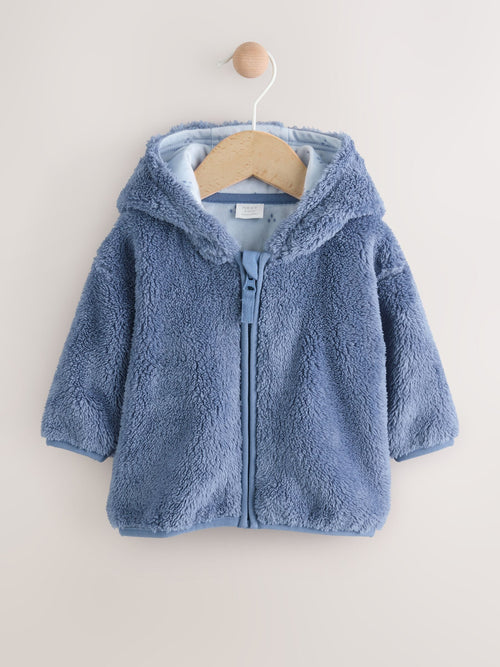 Dsiney Kidz - Navy Fleece Zip Through Baby Jacket (0-18mths) image 1