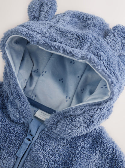 Navy Fleece Zip Through Baby Jacket (0mths-2yrs)