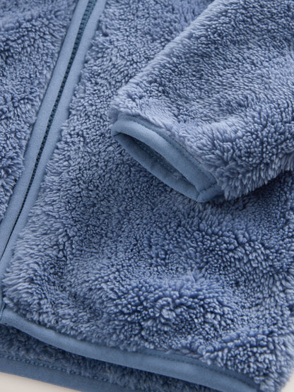 Navy Fleece Zip Through Baby Jacket (0mths-2yrs)