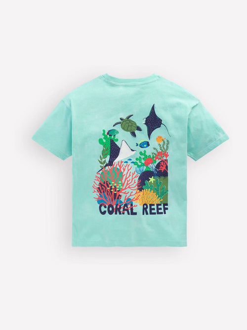 Boden Pink Front & Back Graphic T-Shirt image 1